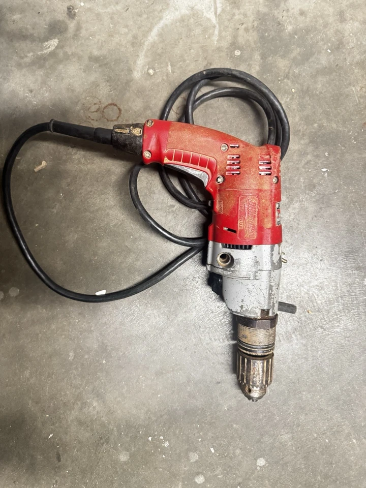 Broca de martelo Milwaukee Magnum 5374-1, 1/2" velocidade variável com fio feita nos EUA. - Imagem 3 de 4