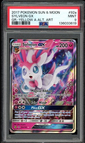 2017 Pokemon Guardians Rising #92a Sylveon GX Alt Art PSA 9 Mint