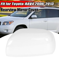 White Left Driver Side Rearview Mirror Cap Cover Trim For Toyota RAV4 2006-2012