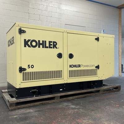 NEW 53kW Kohler Standby Generator, Natural Gas/Propane, 120/240v, 1P, WE SHIP!