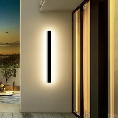 100cm Außen LED Wandleuchte 3 Farben 3000K 4500K 6000K IP65 Garten Veranda Lampe