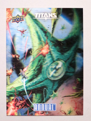 2023-24 Upper Deck DC Annual Garro Conqueror Titans Lenticular Tier 4 Card SSP!
