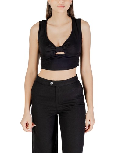 Conjunto de pantalón corto de pierna ancha Only Keyhole para mujer negro