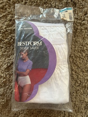 BESTFORM Size 11  Silver Saver Vintage 100% Cotton Panties White/ 3 Pack