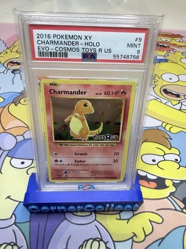 PSA 9 Charmander HOLO PROMO Toys R Us Stamped XY Evolutions #9/108 Pokemon
