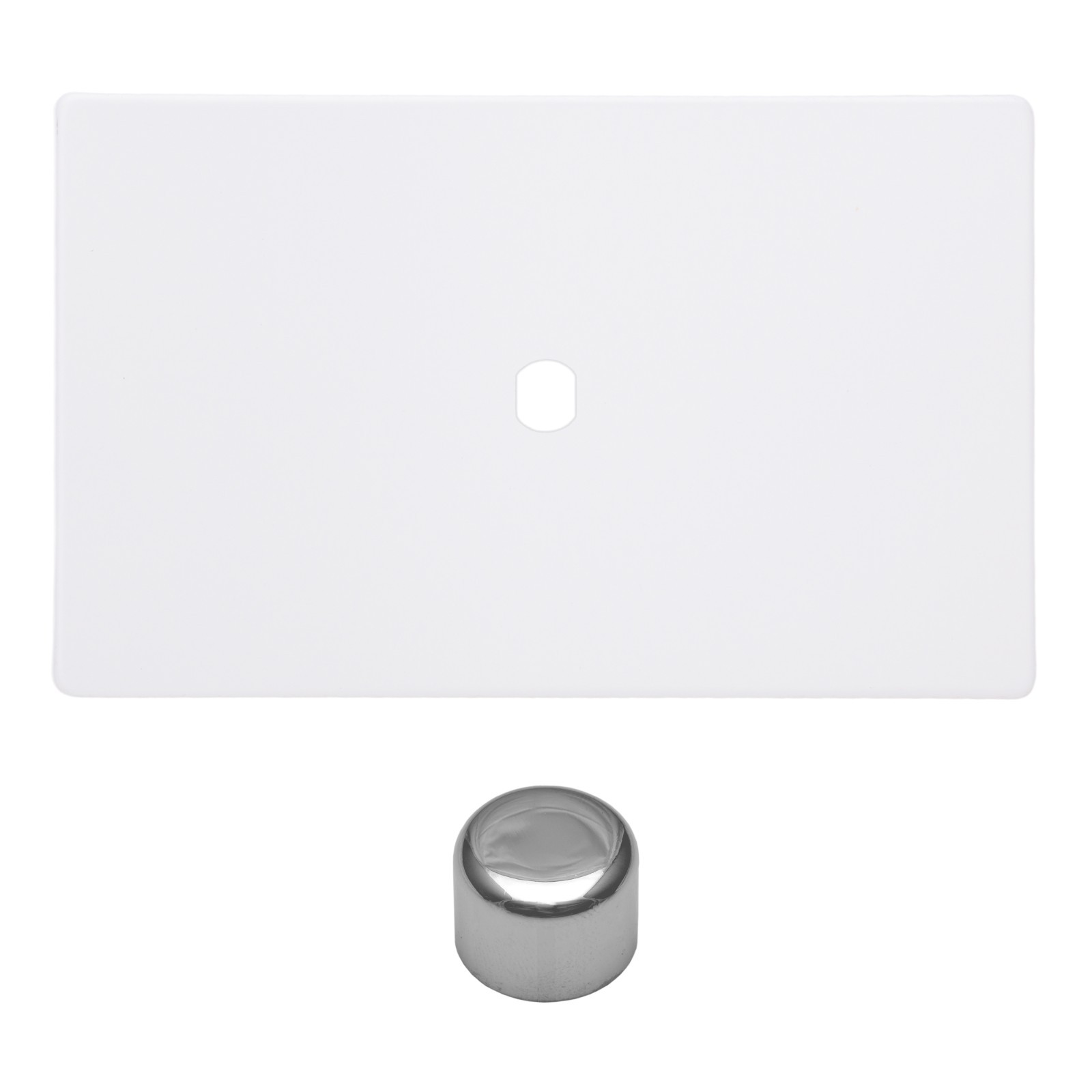 Varilight WDYD1S.PD Screwless Primed Matrix 1 Gang Dimmer Kit + Chrome Knob Twin