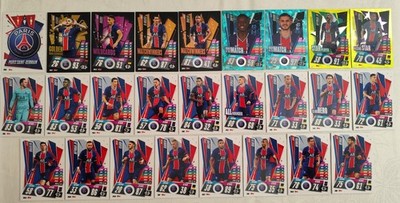 Match Attax 20/21 Paris Saint-Germain PSG Team Set Alle 26 Karten Full 2020/2021