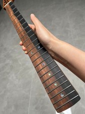 5-Piece Ebony Fretboard Flame Maple Electric Guitar Neck 22Frets Abalone Inlays
