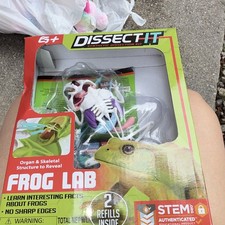 Dissect-It Frog Lab Synthetic Dissection Kit STEM w/ 2 Refills, Ages 5