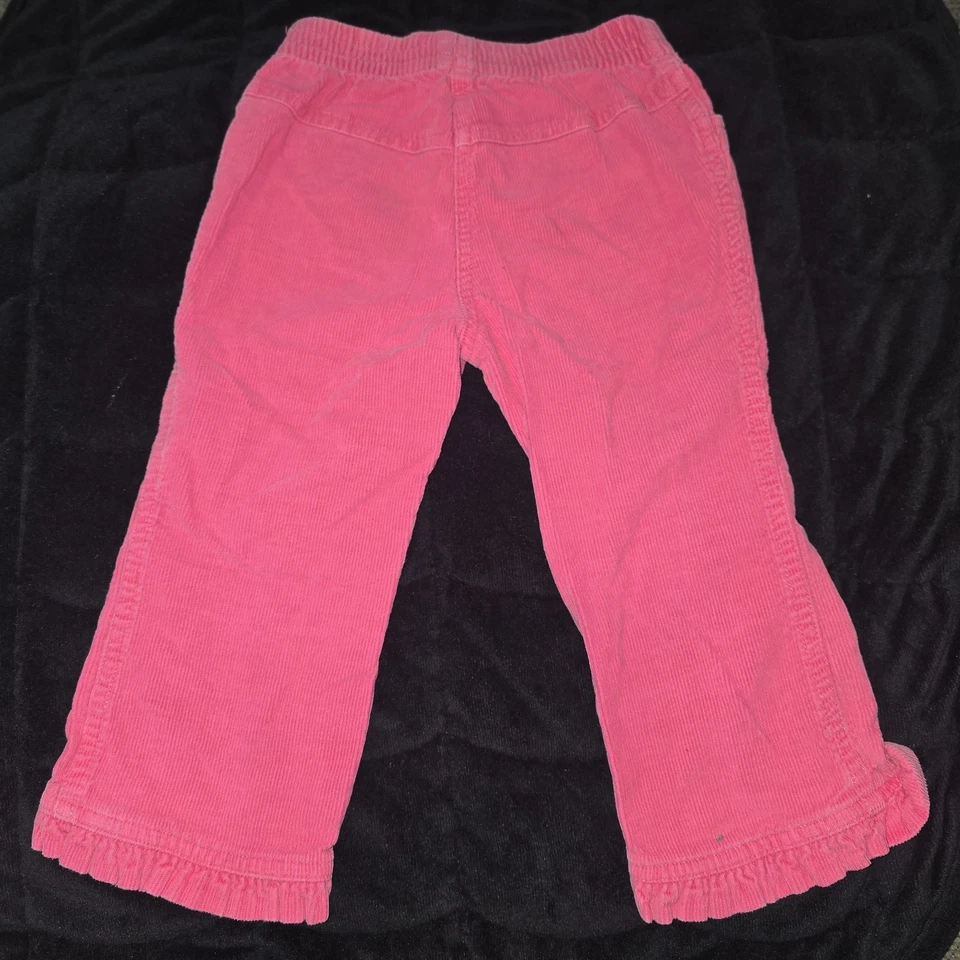 Pantalones vintage de pana rosa para niña ROOKIE-DOKIE 2T Foto 3 de 3