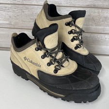 Columbia Women?s Bugalow Waterproof Hiking Size 9 Duck Boot Shoes Insulated Tan