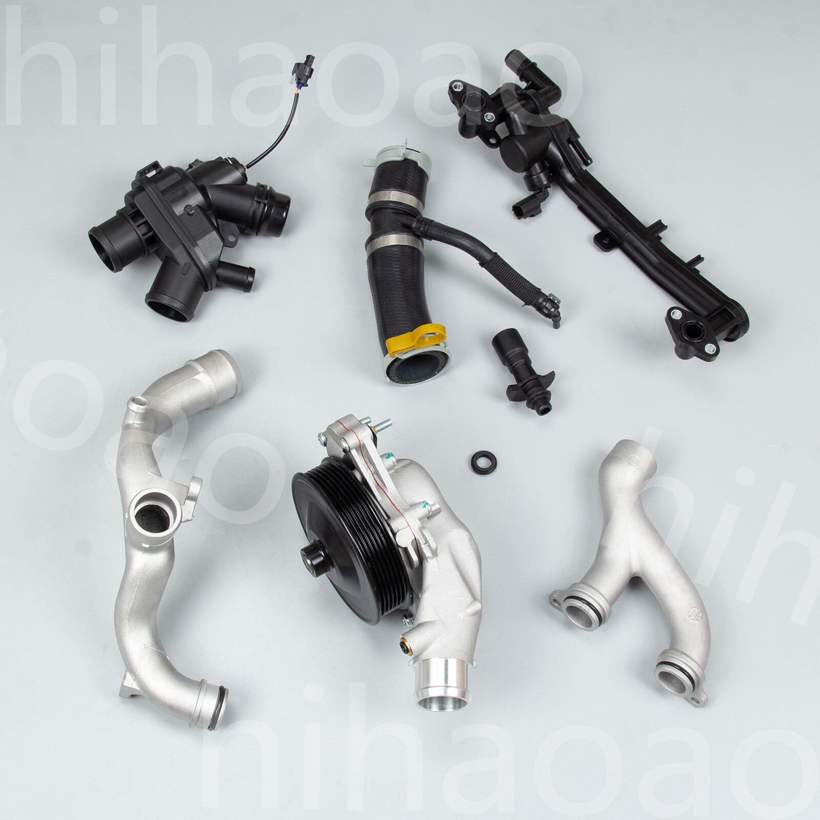 Fits Jaguar Land Rover Coolant Water Pump + Thermostat Hose Pipe + Plug