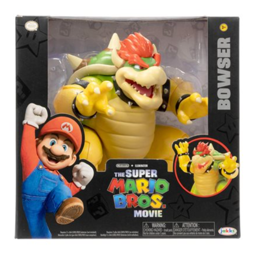 NEW Nintendo The Super Mario Bros Movie Bowser Figure with