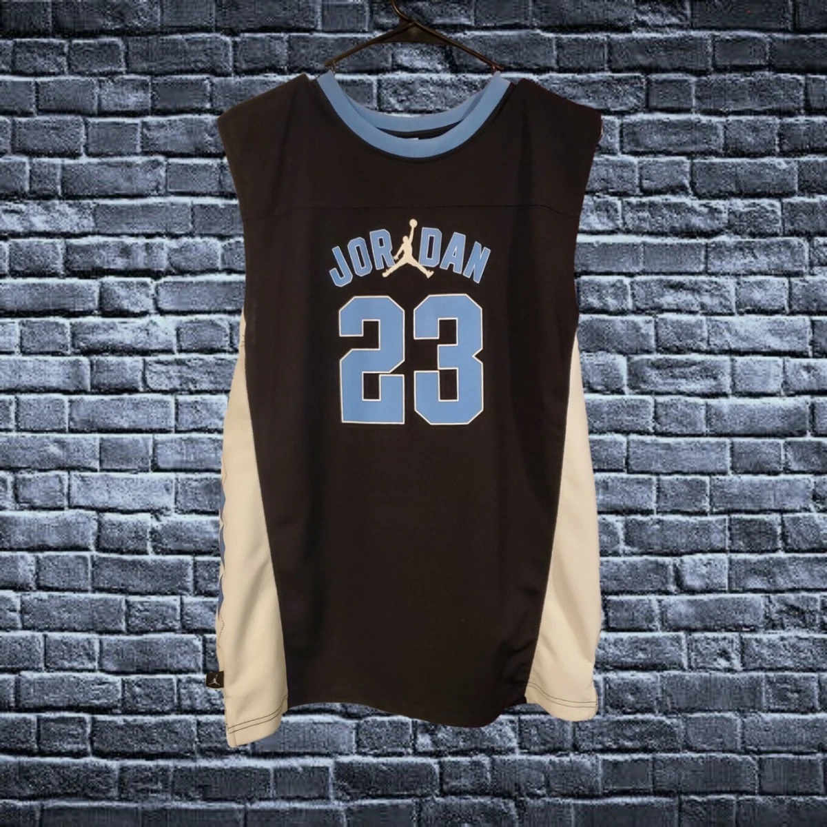 Jordan Kids' 23 Jersey, Boys', Large, White/Carolina Blue