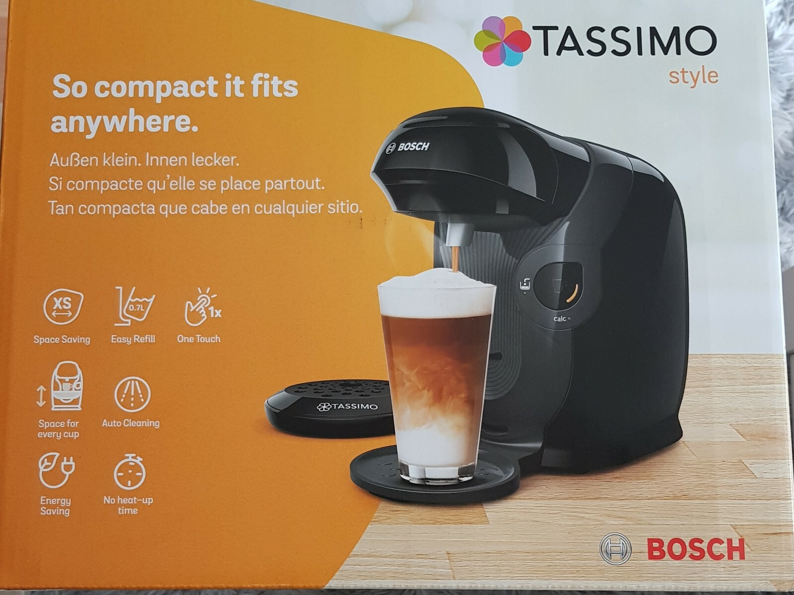 TASSIMO by Bosch Style TAS1102GB Pod Coffee Machine Black