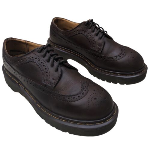DR DOC MARTENS VINTAGE PLATFORM - 90’s Y2K Chunky Grunge Punk Brogue Deadstock - Picture 11 of 20