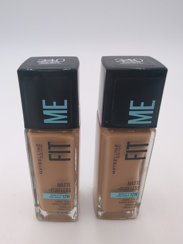 Maybelline Fit Me flüssige Foundation matt + porenlos # 310 sonnenbeige 2er-Packung x 1 Oz.