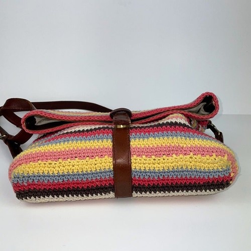 Anabaglish Yolanda Sundance Good Hope Foldover Crochet Colorful Crossbody Bag - Picture 7 of 12