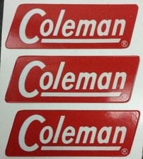 THREE (3) NEW COLEMAN REPLACEMENT STICKER LABEL DECAL LANTERN STOVE 1954-1961