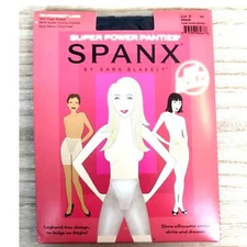 Spanx Super Power Panties In-Power Line Black Womens Size F Color Black