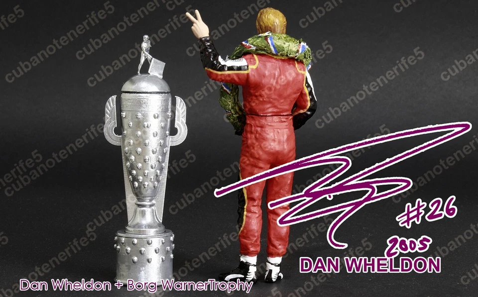 DAN WHELDON 1:18 RESINA DIPINTA INDY 500 RACE AND BORG WARNER TROFEO 2005 - Immagine 3 di 4