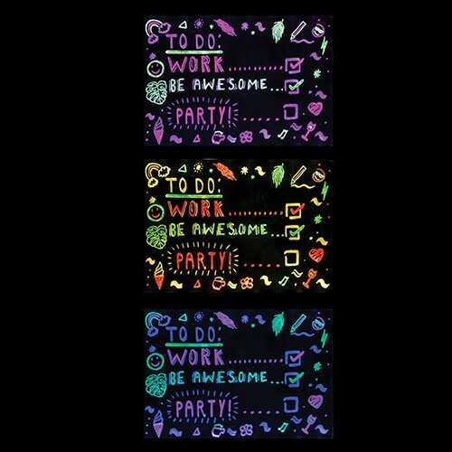 Large Neon Effect Picture Frame LED Writing Pens Light Up Remote Message Board - Picture 4 of 5
