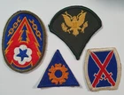 WW2 Era U.S Army patches Badges x 4. Joblot Badge Patch. Insignia Formation. L5