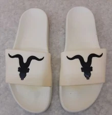 Ignite Mens Slides White With Black Logo Size 9 *READ*