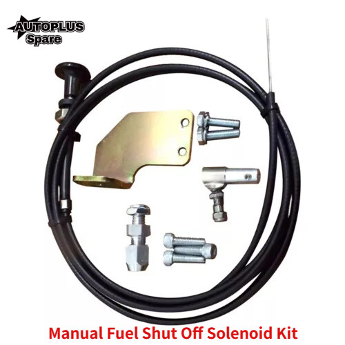 P7100 Manual Fuel Shut Off Solenoid Kit Cable Set For Dodge Cummins 12v 6bt 4bt eBay