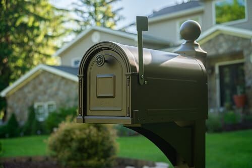 Gibraltares Garrison Large Capacity Galvanized Steel Venetian Bronze, Mailbox - Picture 2 of 6