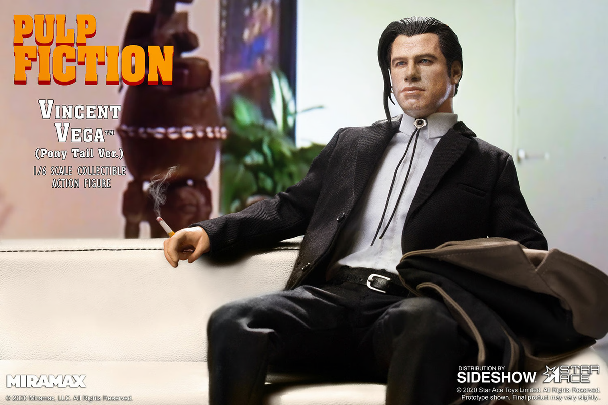 PULP FICTION~VINCENT VEGA~PTV~DLX 2.0~SIXTH SCALE FIGURE SET PULP FICTION~VINCENT VEGA~PTV~DLX 2.0~SIXTH SCALE FIGURE SET