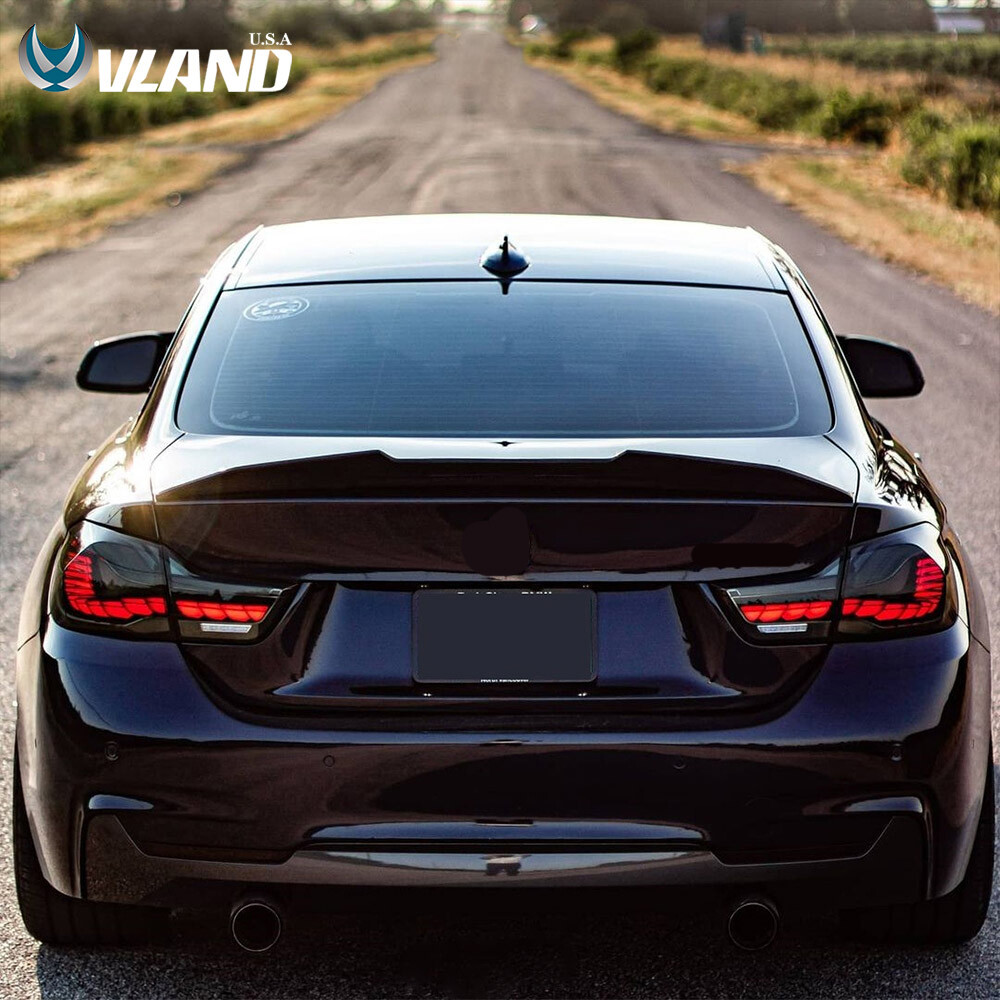 VLAND LED Tail Lights Smoke For 14-20 BMW M4 F32 F33 F36 F82 F83