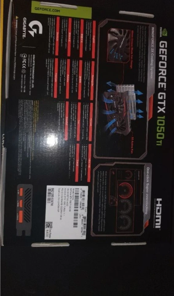 Carte Graphique Gigabyte GeForce® GTX 1050 Ti 4Go GDDR5 WINDFORCE 2X OC Edition - Photo 4/4