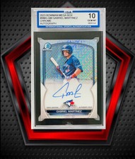 Gabriel Martinez *ISA 10* Auto 2023 Bowman Chrome Mega Box Refractor #BMA-GM MLB