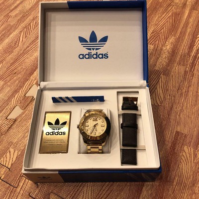 adidas gold watch