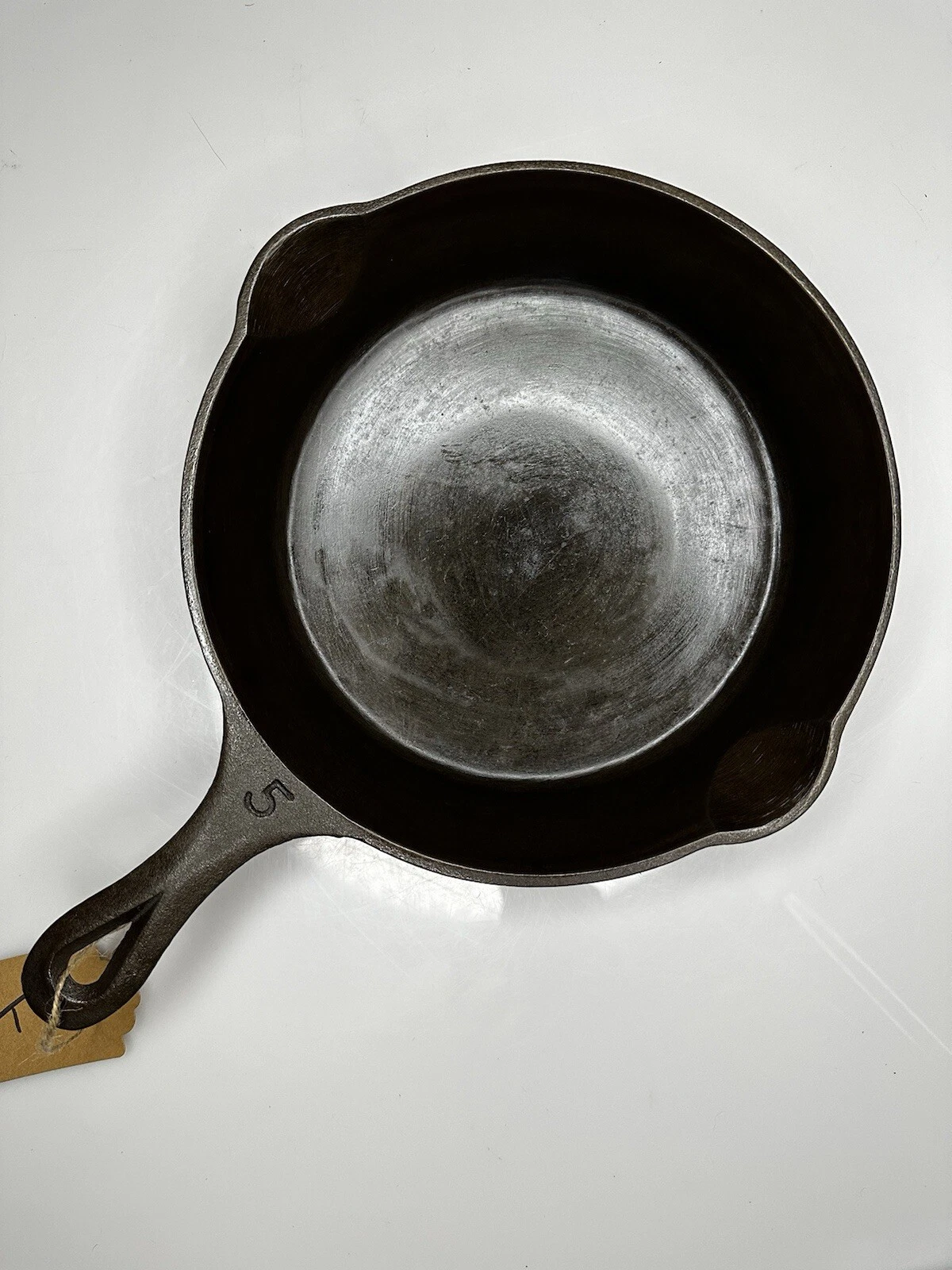 Vintage #5 Wagner Ware Cast Iron Skillet Heat Ring Unmarked **FULLY RESTORED**