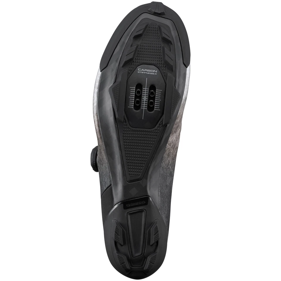 Zapatos de hombre Shimano GRAVEL sin clip carbono SH-RX801 BOA MTB - plateados Foto 4 de 4