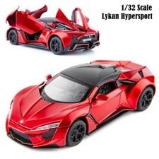 1/32 Scale Lykan Hypersport Diecast Model Car Toy Collectible Sound Light Toy