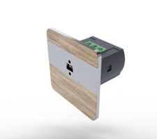 F&F DRL-12 70 Laser Bewegungsmelder Lichtschranke Beleuchtung Satin Buche