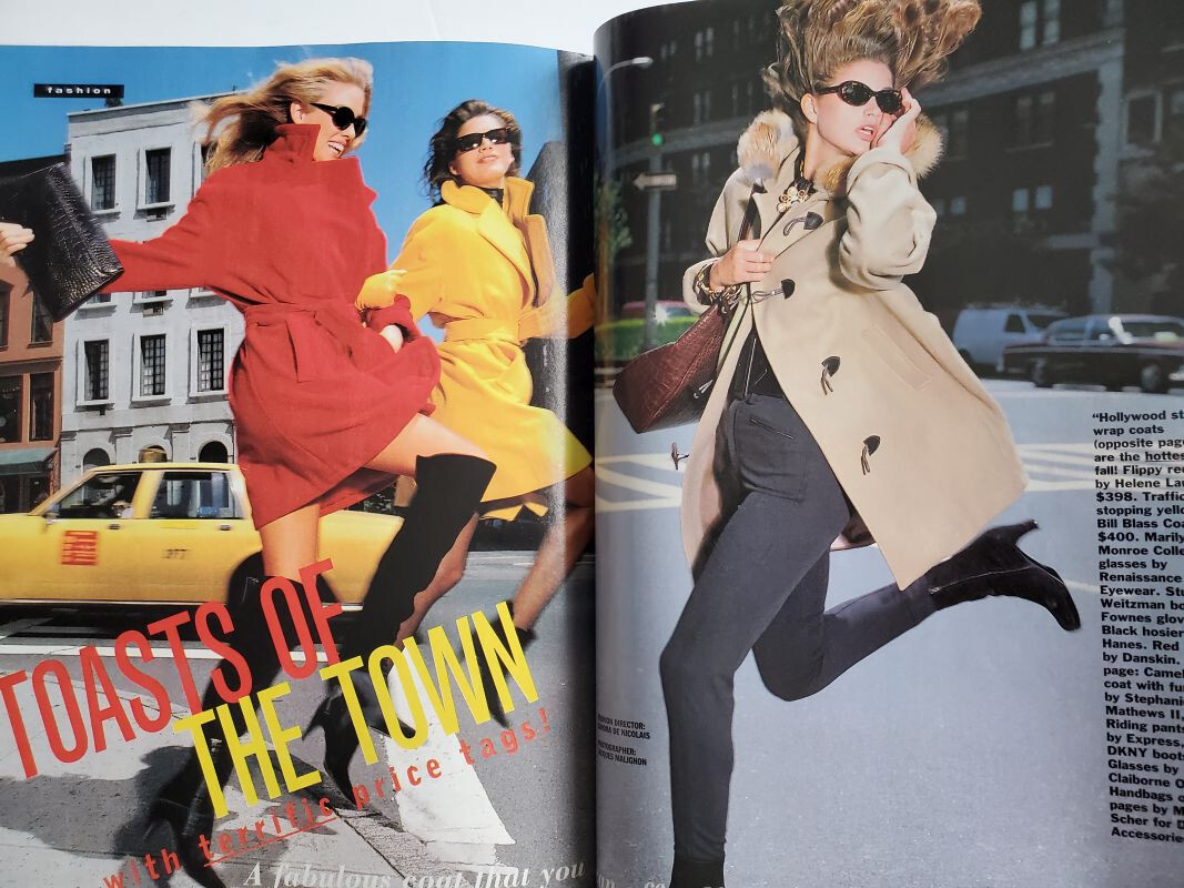 1992 COSMOPOLITAN mag Claudia SCHIFFER Fall Runway