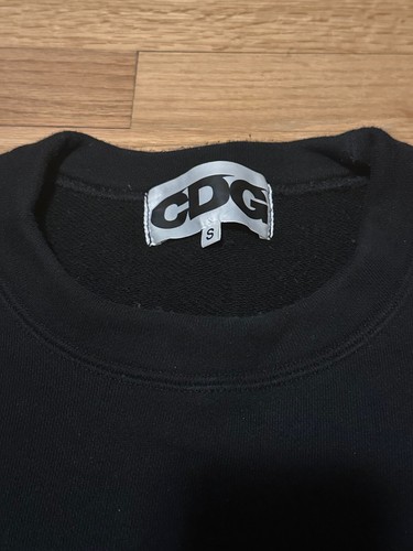 Comme Des Garçons CDG BLACK OVERSIZED SWEATSHIRT SIZE M (from Japan) - Picture 5 of 9