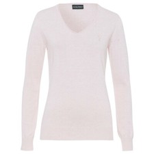 NWT Golfino Ladies Pima Cotton Melange V-neck 2311023 302 Pink Sz 4 6 8 10 12