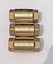 1 1/4" STRATAFLO #400 BRONZE SPRING LOADED CHECK VALVE S/STEEL POPETT FRE SHP