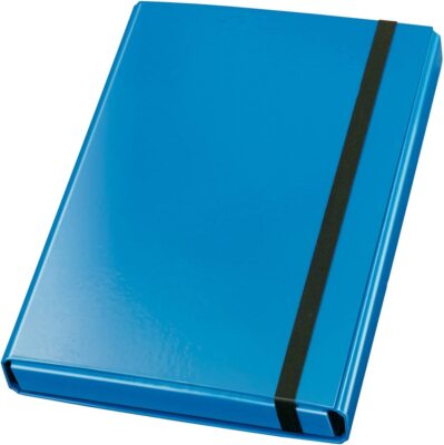 Heftbox Sammelmappe A4 40mm Velocolor Hell Blau Gummizug Sammel Dokumenten Box