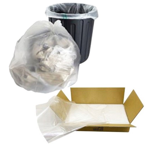 Clear HEAVY DUTY Plastic Rubbish Bin Liner Waste Bags Refuse Sacks 18"x29"x39" - Picture 2 of 4