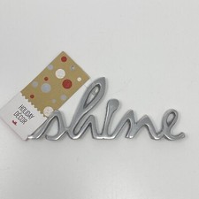 Holiday Lane Aluminum Shine Christmas Decoration or Tree Ornament