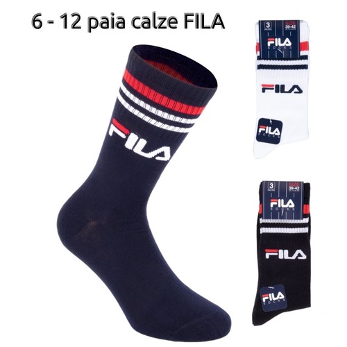 3-12 Paia Calze Girocollo Donna Ragazza - Cotone Sportivo Righe, Taglia 9-11