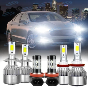 Pour Ford Fusion 2006-2016 LED Projecteurs High Low Beam Mog Light Ampoules Kit Blanc