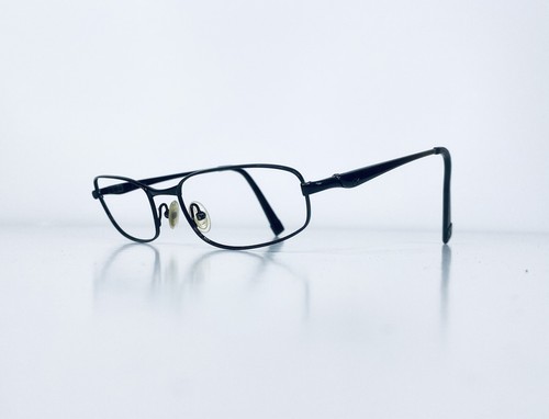 Calvin Klein Black Metal Rectangular Lightweight Oval Glasses 2070S 55 18 130