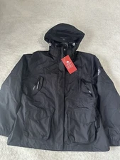 Camel Crown Z0W114150 Womens Black Zip Out Liner Ski Windbreaker Jacket Sz L